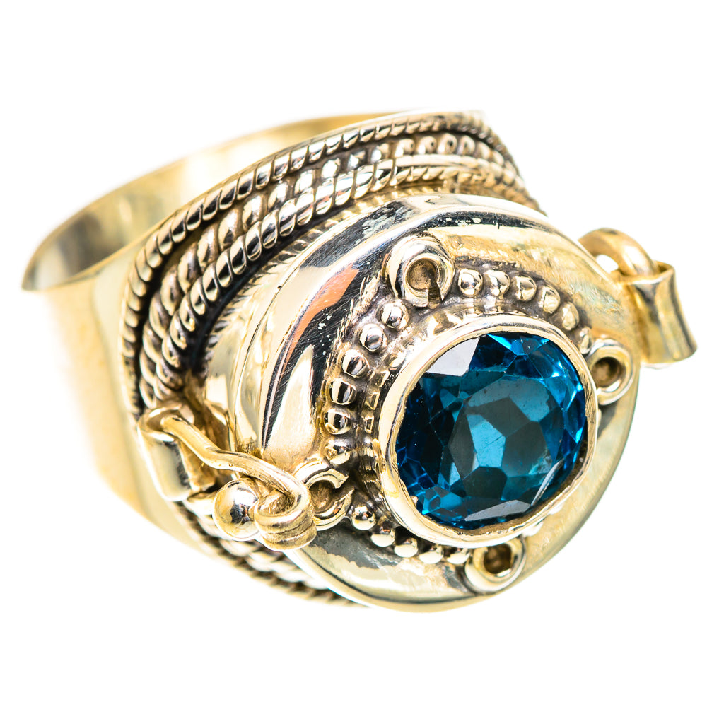 Swiss Blue Topaz Rings handcrafted by Ana Silver Co - RING123439 - Photo 2