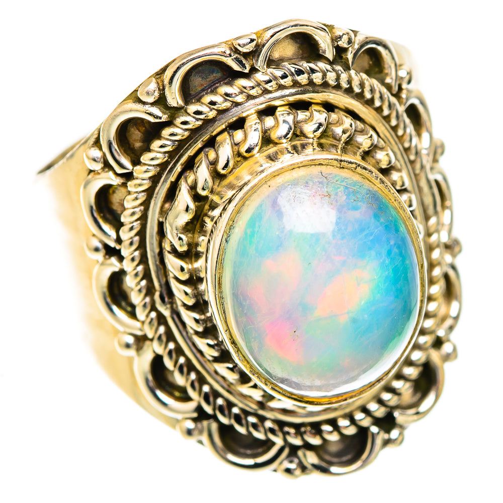 Ethiopian Opal Rings handcrafted by Ana Silver Co - RING123444 - Photo 2