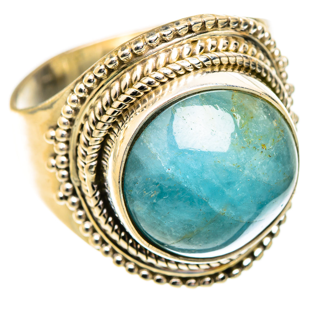 Aquamarine Rings handcrafted by Ana Silver Co - RING123453 - Photo 2