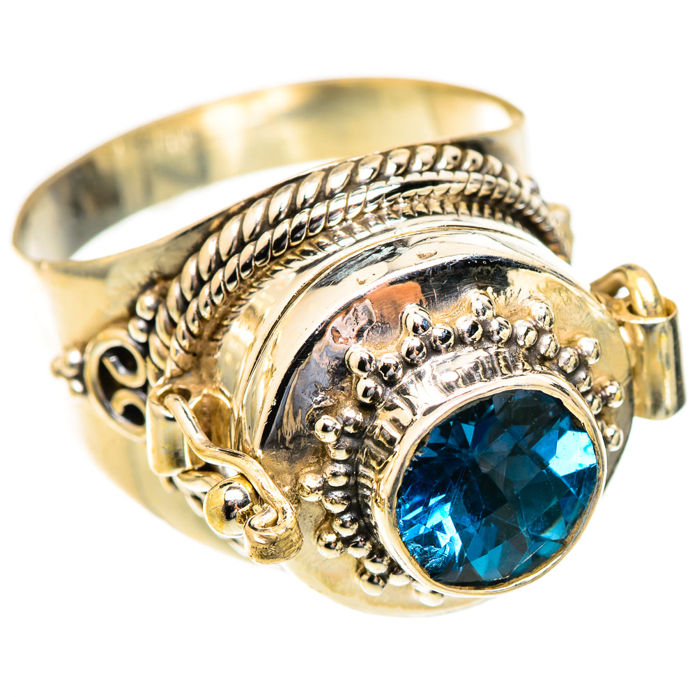 Swiss Blue Topaz Rings handcrafted by Ana Silver Co - RING123456 - Photo 2