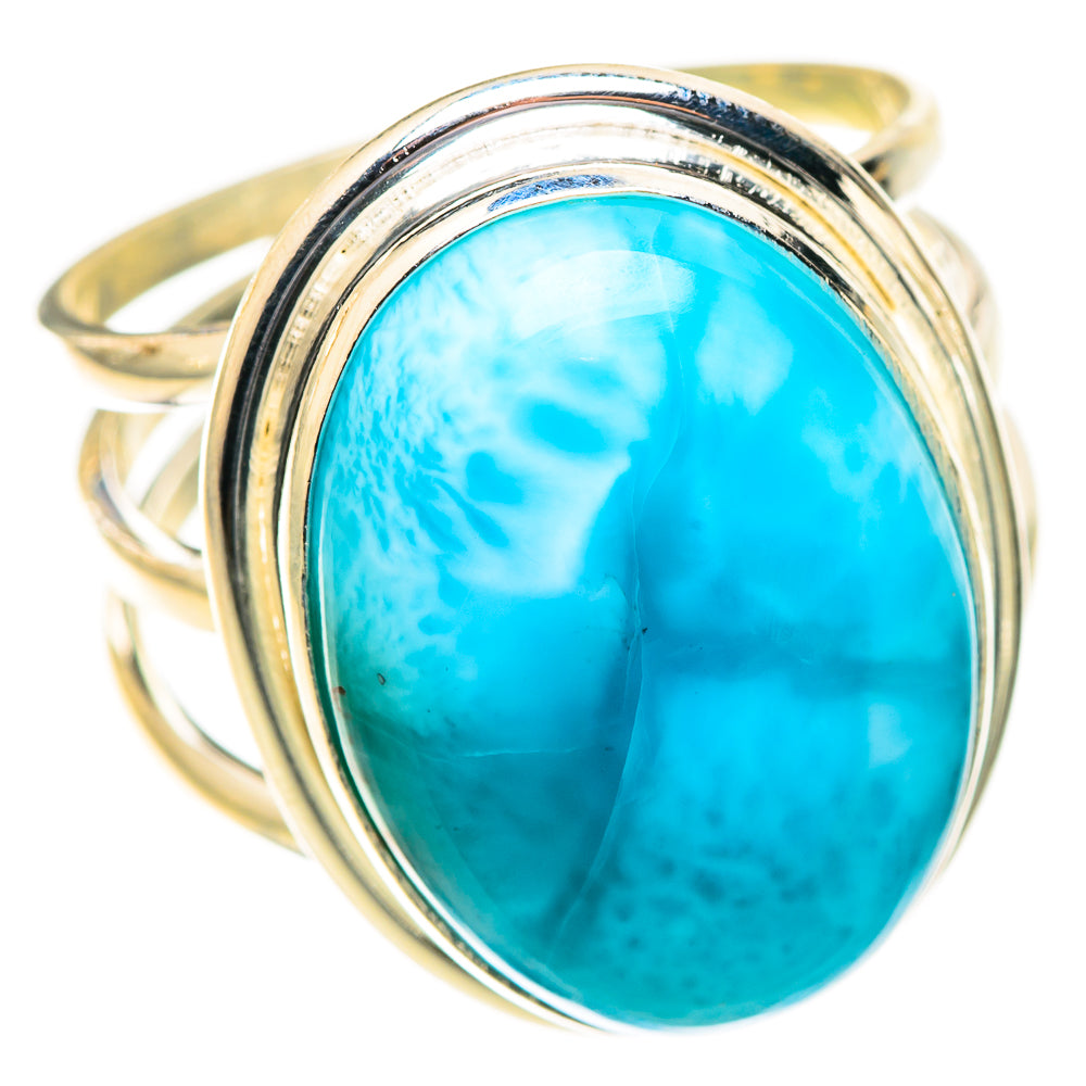 Larimar Rings handcrafted by Ana Silver Co - RING123457 - Photo 2