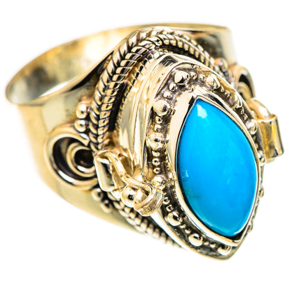 Sleeping Beauty Turquoise Rings handcrafted by Ana Silver Co - RING123459 - Photo 2