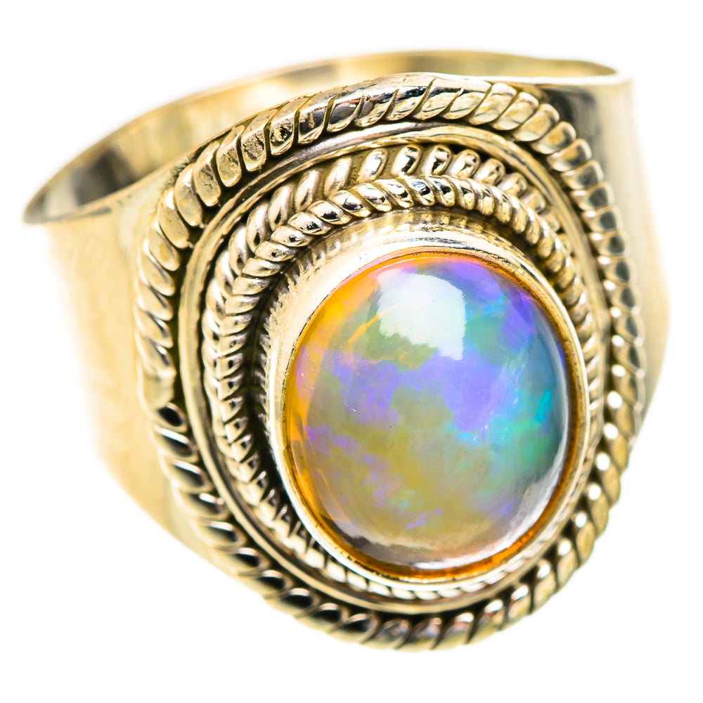 Ethiopian Opal Rings handcrafted by Ana Silver Co - RING123466 - Photo 2