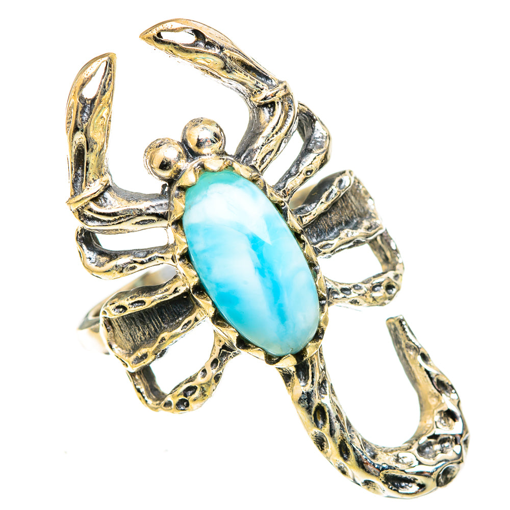 Larimar Rings handcrafted by Ana Silver Co - RING123470 - Photo 2
