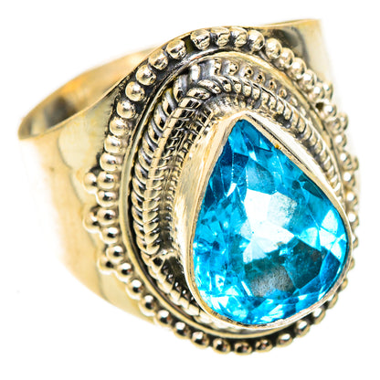 Swiss Blue Topaz Rings handcrafted by Ana Silver Co - RING123476 - Photo 2
