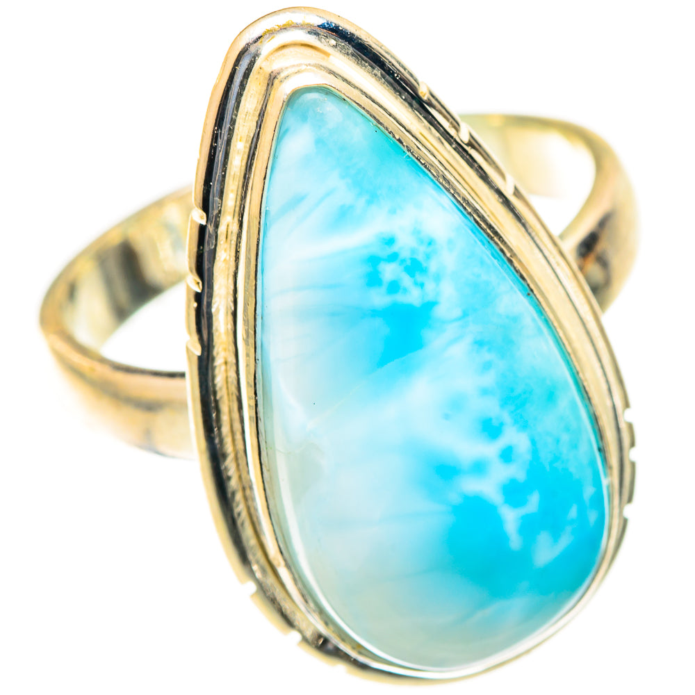 Larimar Rings handcrafted by Ana Silver Co - RING123477 - Photo 2