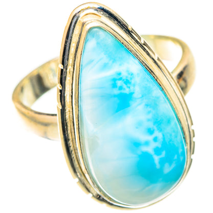 Larimar Rings handcrafted by Ana Silver Co - RING123477 - Photo 2