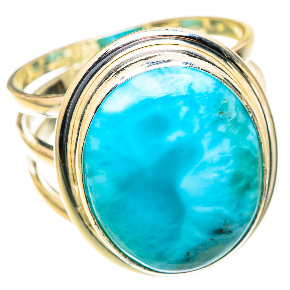 Larimar Rings handcrafted by Ana Silver Co - RING123480 - Photo 2