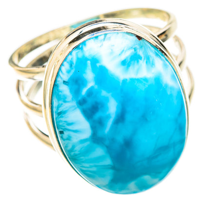 Larimar Rings handcrafted by Ana Silver Co - RING123483 - Photo 2