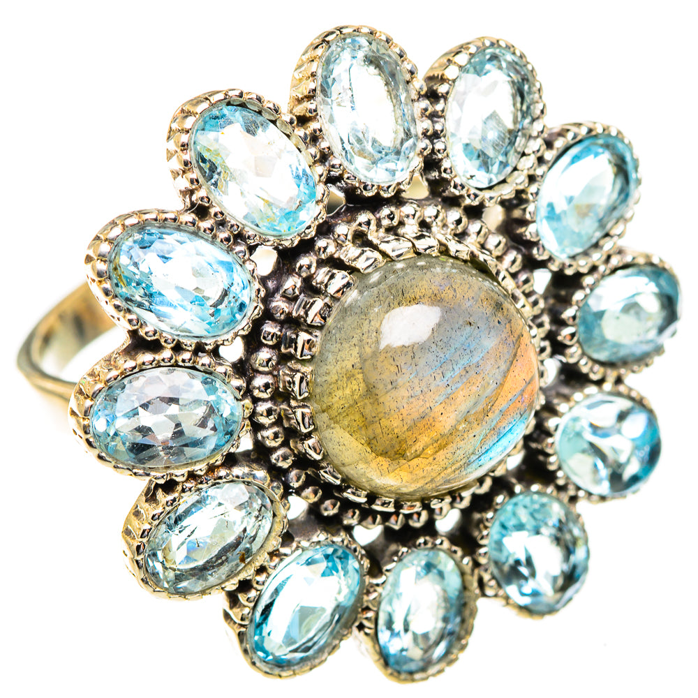 Labradorite Rings handcrafted by Ana Silver Co - RING123490 - Photo 2