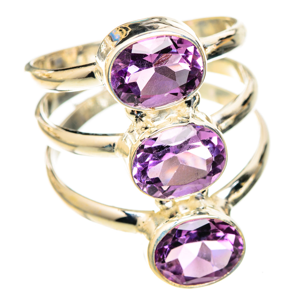 Amethyst Rings handcrafted by Ana Silver Co - RING123494 - Photo 2