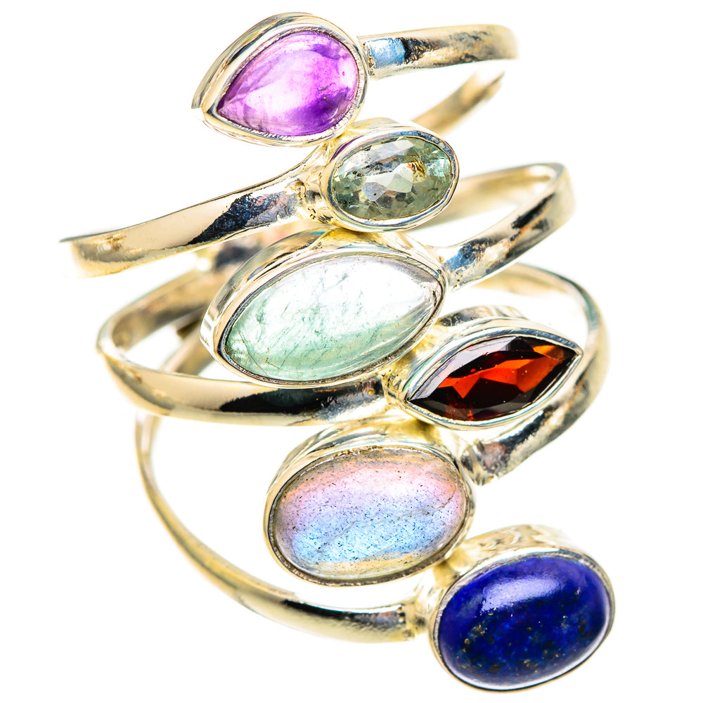 Labradorite Rings handcrafted by Ana Silver Co - RING123504 - Photo 2