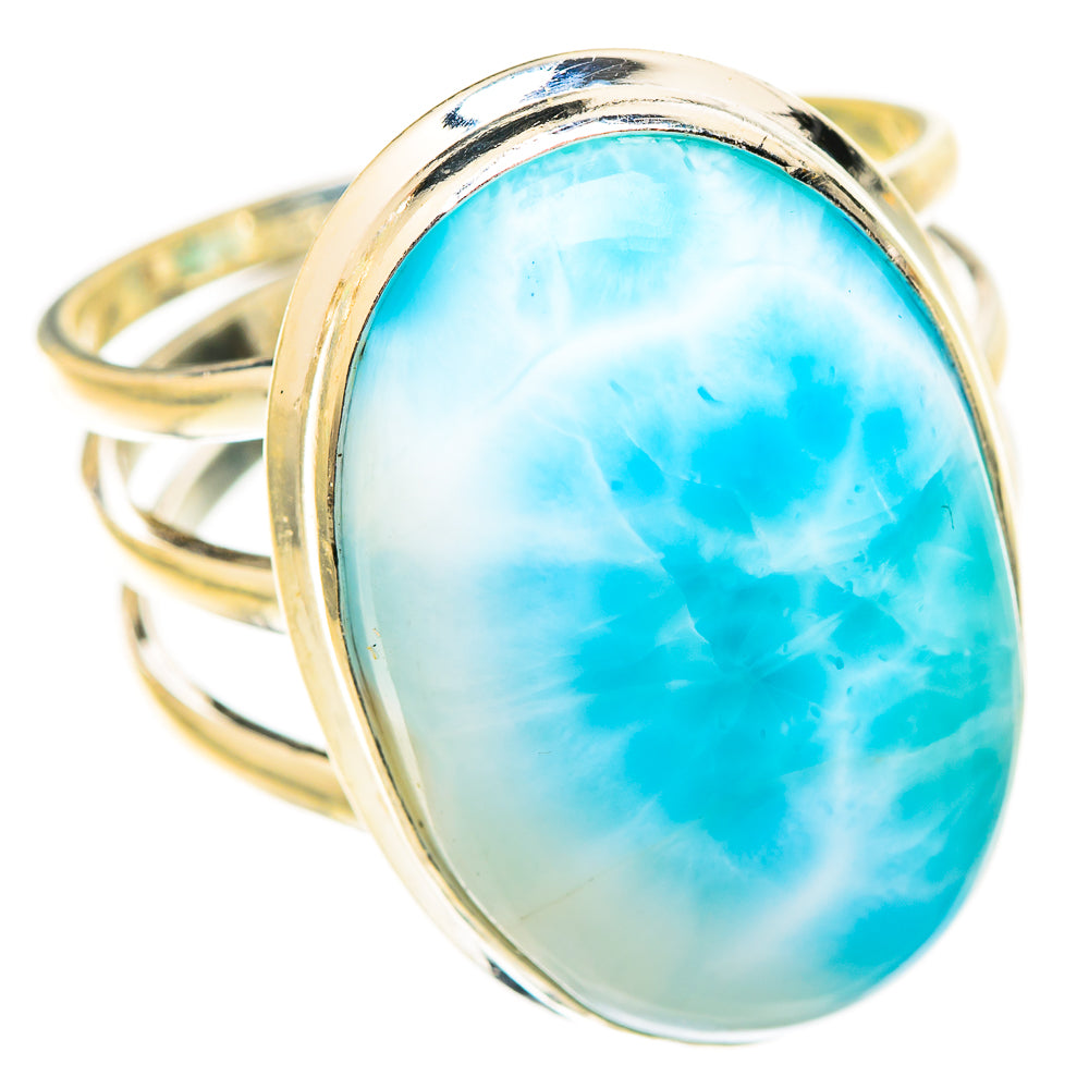 Larimar Rings handcrafted by Ana Silver Co - RING123510 - Photo 2