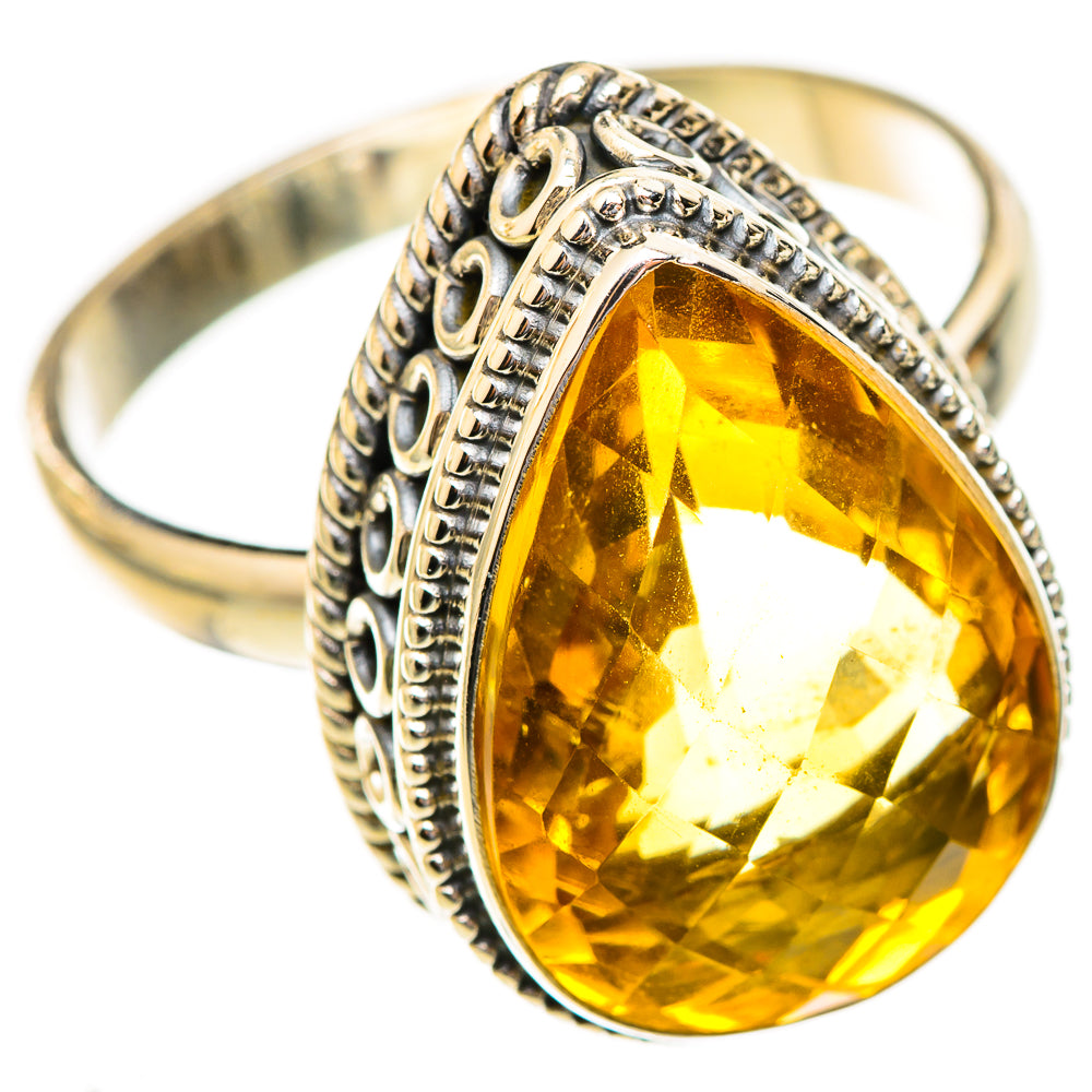 Citrine Rings handcrafted by Ana Silver Co - RING123516 - Photo 2