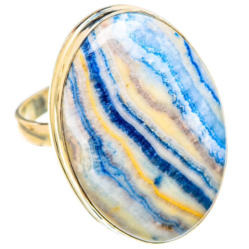 Blue Scheelite Rings handcrafted by Ana Silver Co - RING123537 - Photo 2