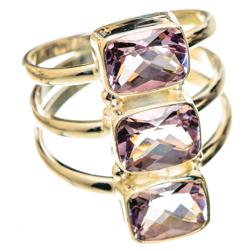 Pink Amethyst Rings handcrafted by Ana Silver Co - RING123559 - Photo 2