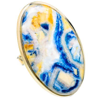 Blue Scheelite Rings handcrafted by Ana Silver Co - RING123565 - Photo 2