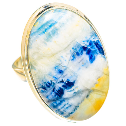 Blue Scheelite Rings handcrafted by Ana Silver Co - RING123582 - Photo 2