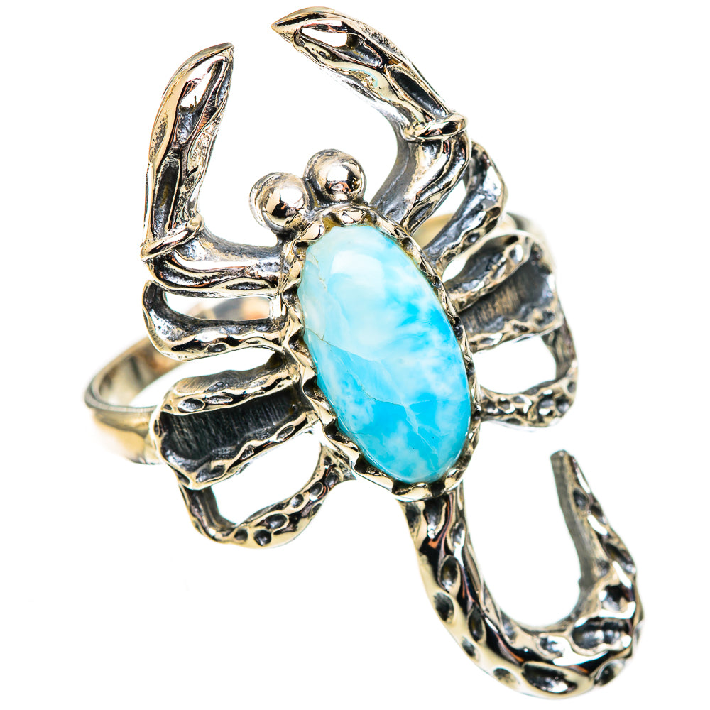 Larimar Rings handcrafted by Ana Silver Co - RING123584 - Photo 2