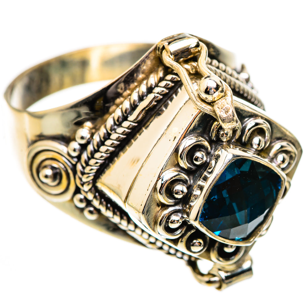 Swiss Blue Topaz Rings handcrafted by Ana Silver Co - RING123585 - Photo 2