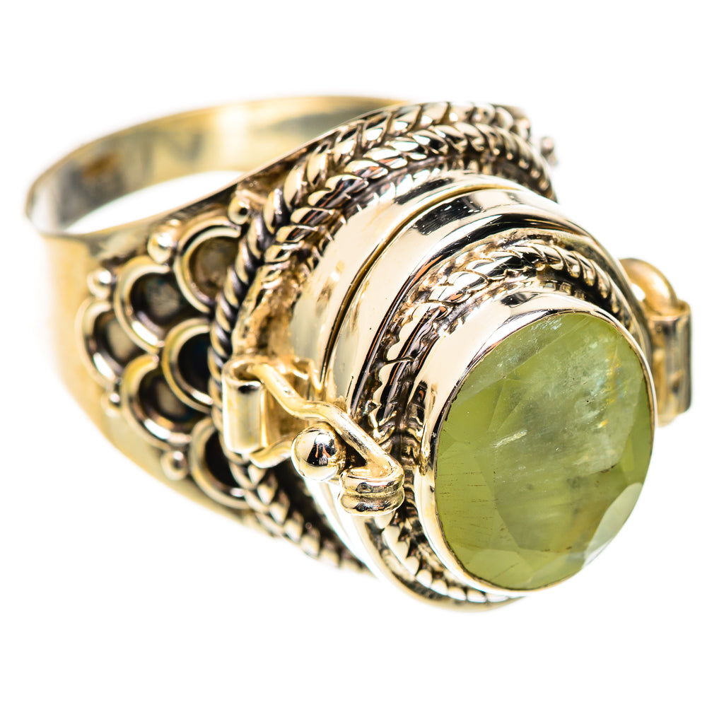 Prehnite Rings handcrafted by Ana Silver Co - RING123591 - Photo 2
