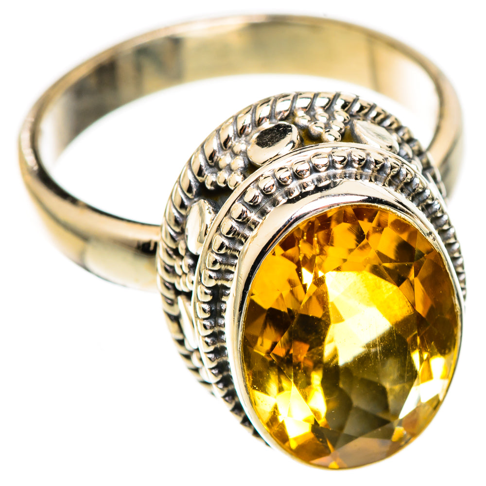 Citrine Rings handcrafted by Ana Silver Co - RING123594 - Photo 2