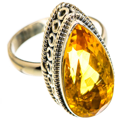 Citrine Rings handcrafted by Ana Silver Co - RING123595 - Photo 2