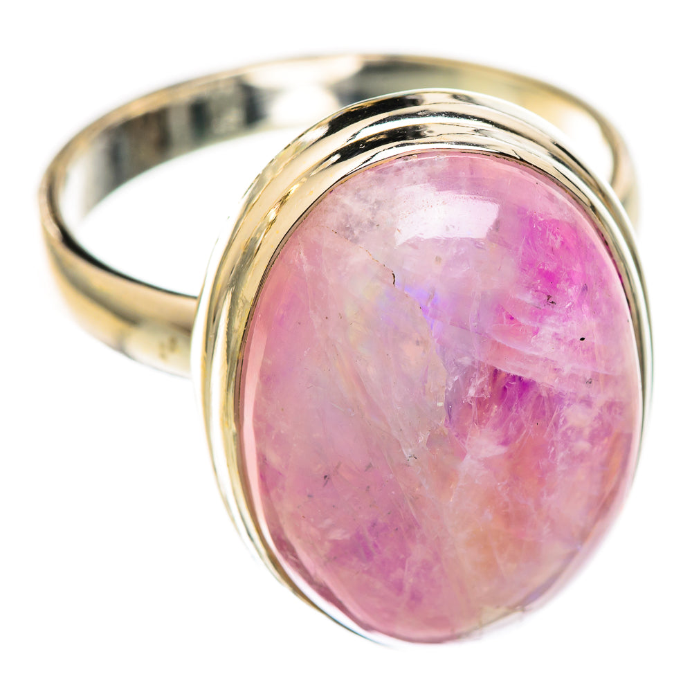 Pink Moonstone Rings handcrafted by Ana Silver Co - RING123597 - Photo 2