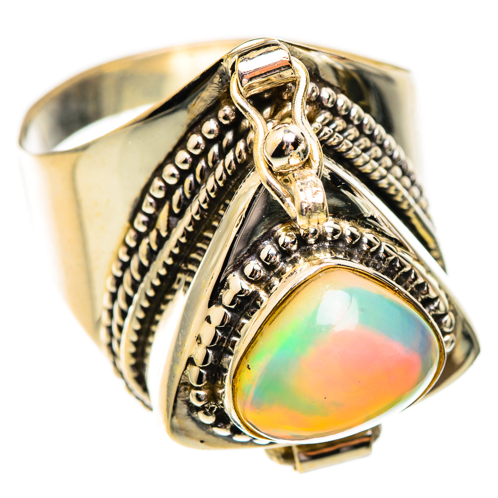 Ethiopian Opal Rings handcrafted by Ana Silver Co - RING123604 - Photo 2