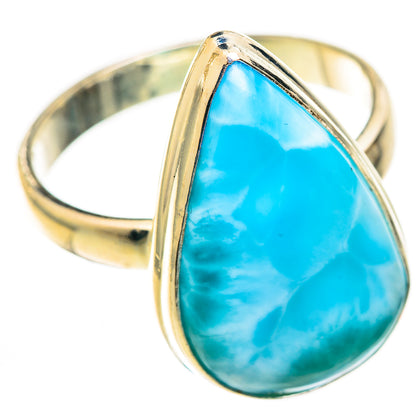 Larimar Rings handcrafted by Ana Silver Co - RING123612 - Photo 2
