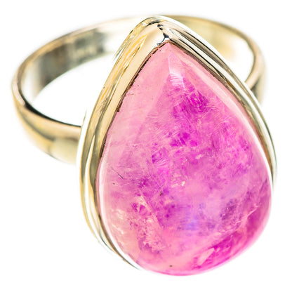 Pink Moonstone Rings handcrafted by Ana Silver Co - RING123619 - Photo 2