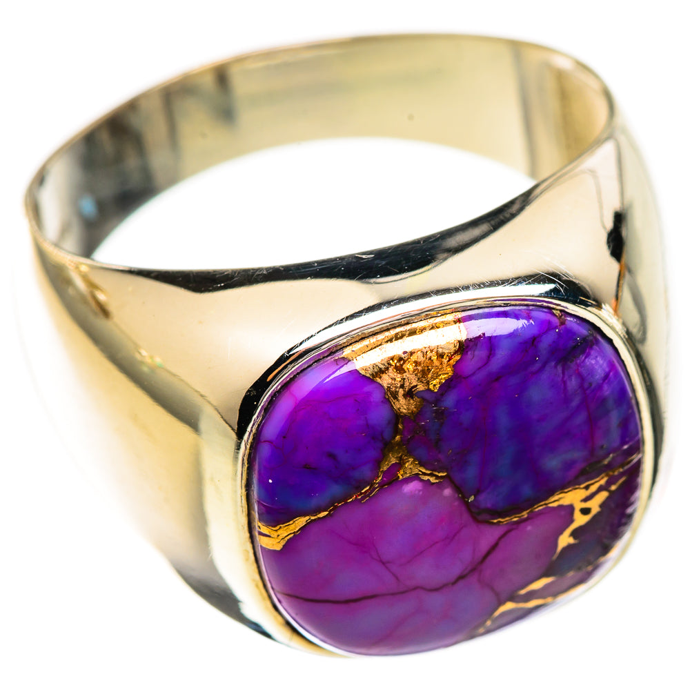 Purple Copper Composite Turquoise Rings handcrafted by Ana Silver Co - RING123620 - Photo 2