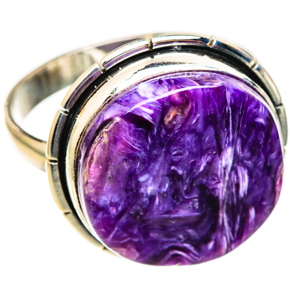 Charoite Rings handcrafted by Ana Silver Co - RING123621 - Photo 2
