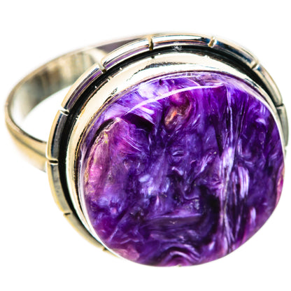 Charoite Rings handcrafted by Ana Silver Co - RING123621 - Photo 2