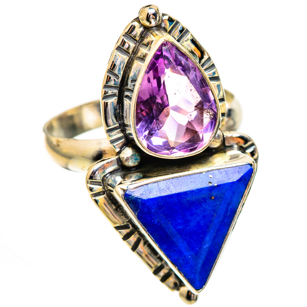 Lapis Lazuli Rings handcrafted by Ana Silver Co - RING123624 - Photo 2