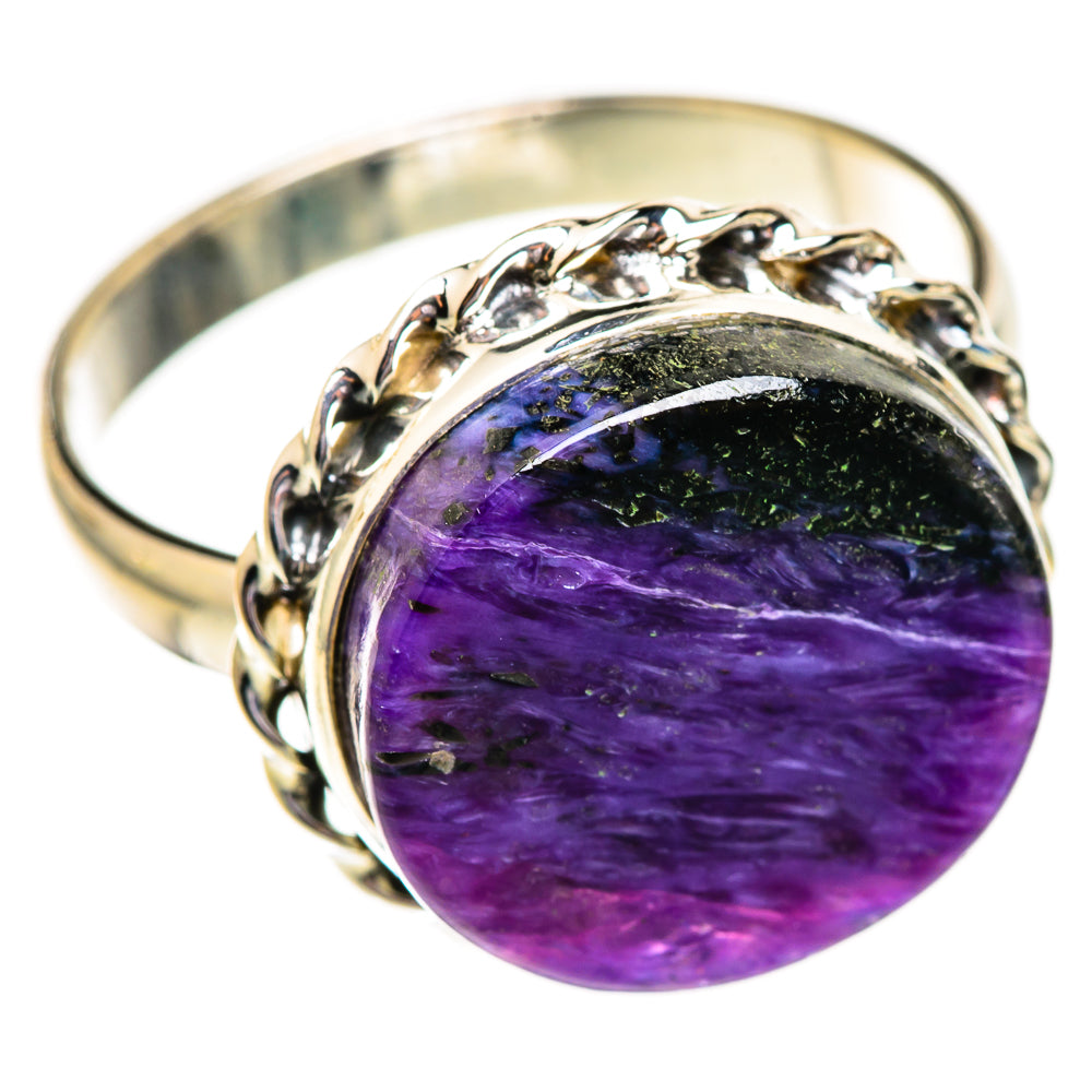 Charoite Rings handcrafted by Ana Silver Co - RING123640 - Photo 2