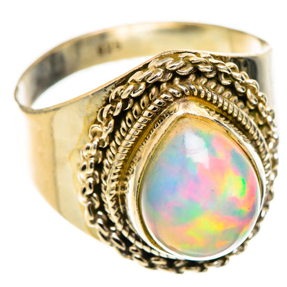 Ethiopian Opal Rings handcrafted by Ana Silver Co - RING123643 - Photo 2