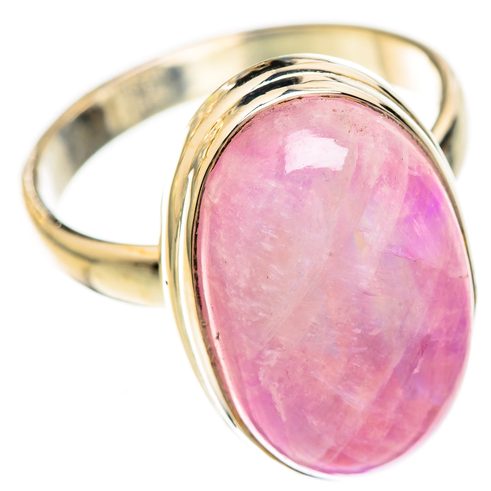 Pink Moonstone Rings handcrafted by Ana Silver Co - RING123678 - Photo 2