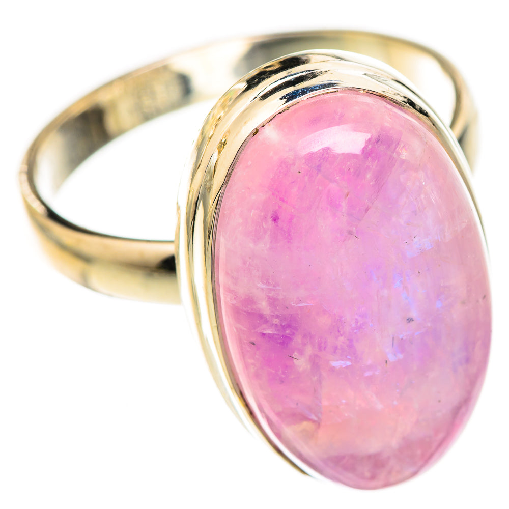 Pink Moonstone Rings handcrafted by Ana Silver Co - RING123695 - Photo 2