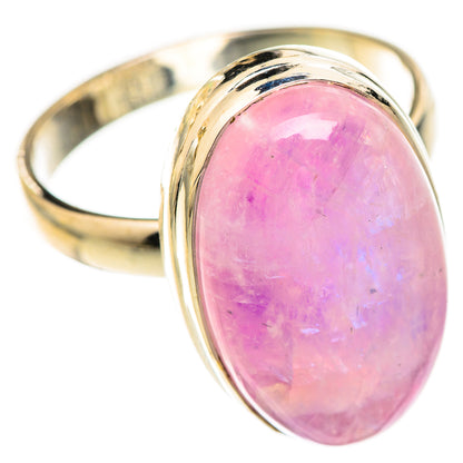 Pink Moonstone Rings handcrafted by Ana Silver Co - RING123695 - Photo 2