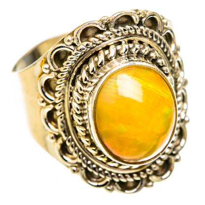 Ethiopian Opal Rings handcrafted by Ana Silver Co - RING123701 - Photo 2