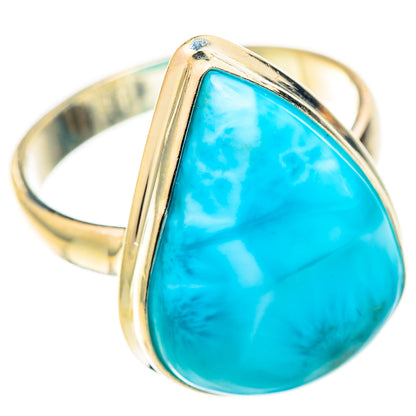 Larimar Rings handcrafted by Ana Silver Co - RING123704 - Photo 2
