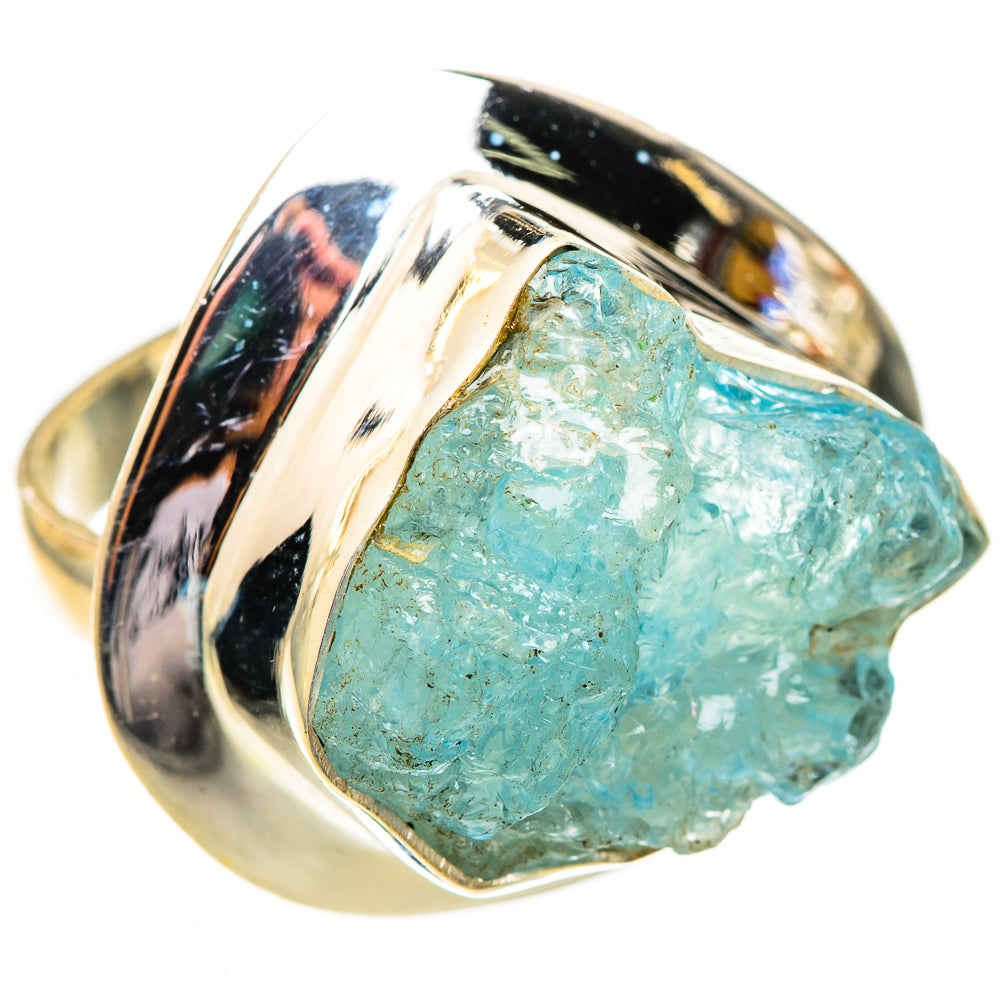Aquamarine Rings handcrafted by Ana Silver Co - RING123708 - Photo 2