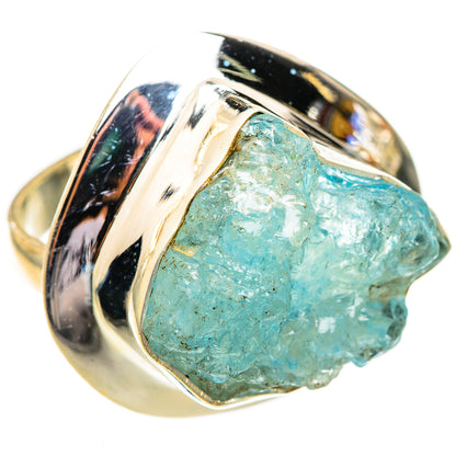Aquamarine Rings handcrafted by Ana Silver Co - RING123708 - Photo 2