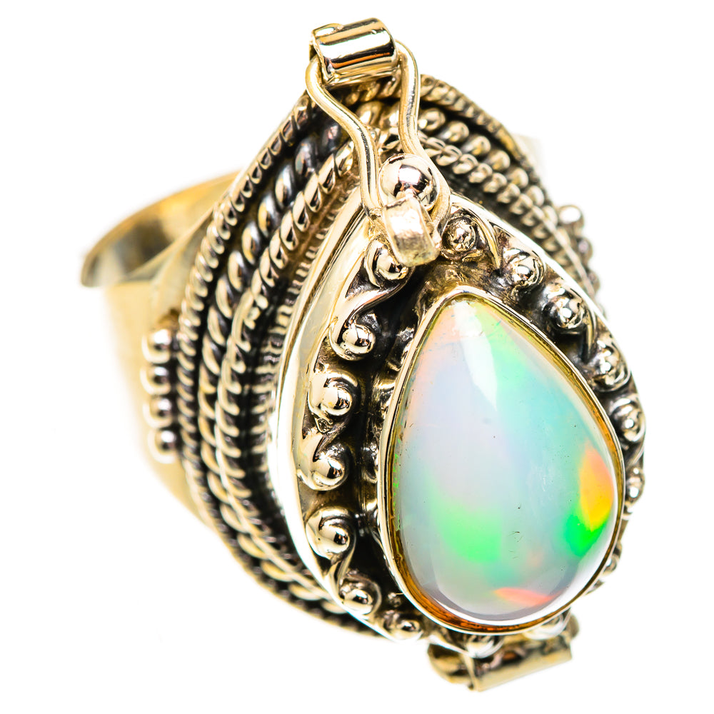 Ethiopian Opal Rings handcrafted by Ana Silver Co - RING123716 - Photo 2