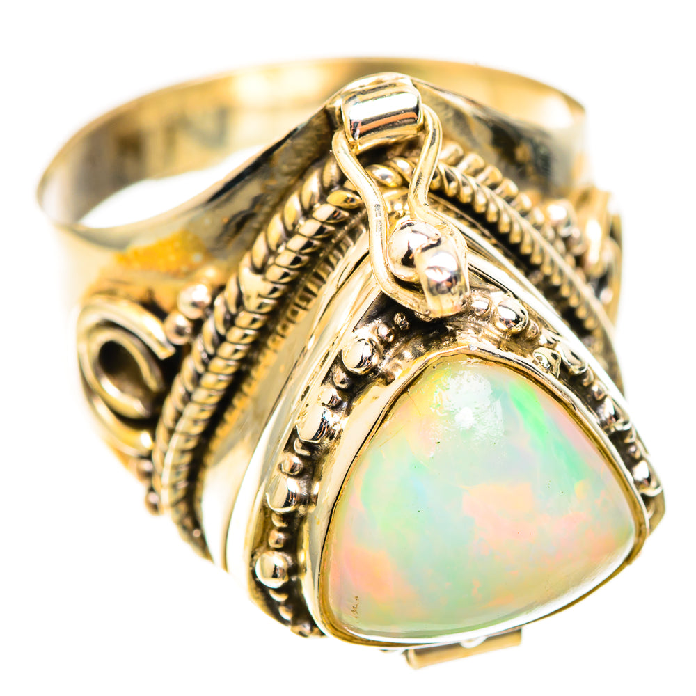 Ethiopian Opal Rings handcrafted by Ana Silver Co - RING123717 - Photo 2