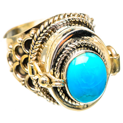 Sleeping Beauty Turquoise Rings handcrafted by Ana Silver Co - RING123718 - Photo 2