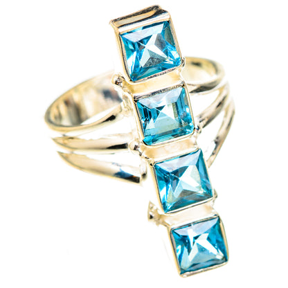 Swiss Blue Topaz Rings handcrafted by Ana Silver Co - RING123719 - Photo 2