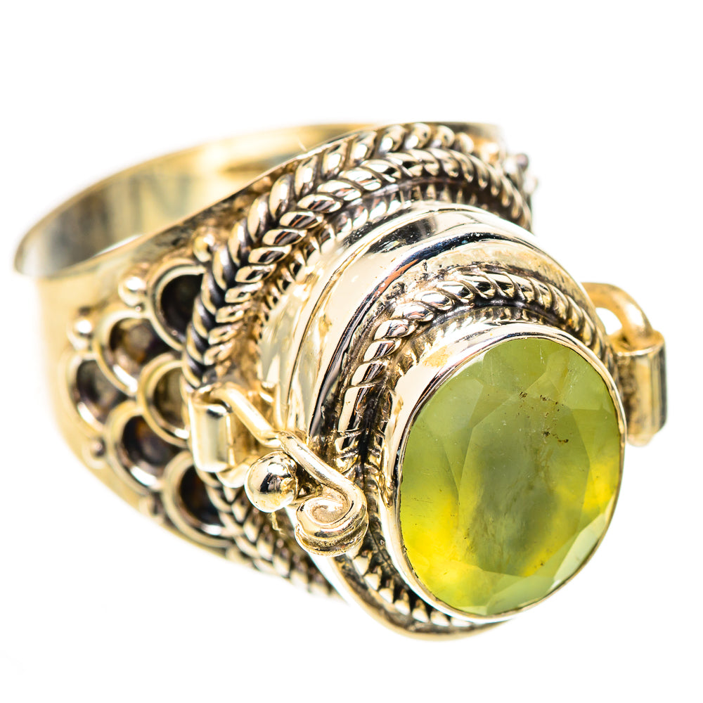 Prehnite Rings handcrafted by Ana Silver Co - RING123725 - Photo 2
