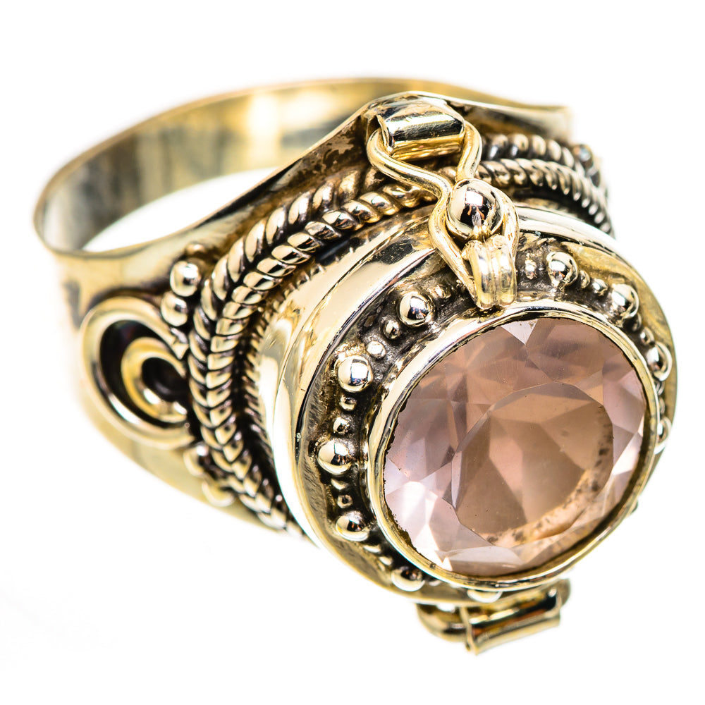 Rose Quartz Rings handcrafted by Ana Silver Co - RING123727 - Photo 2
